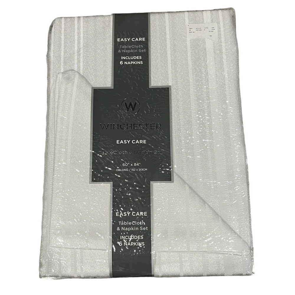 Winchester| easy care table cloth & napkin set
